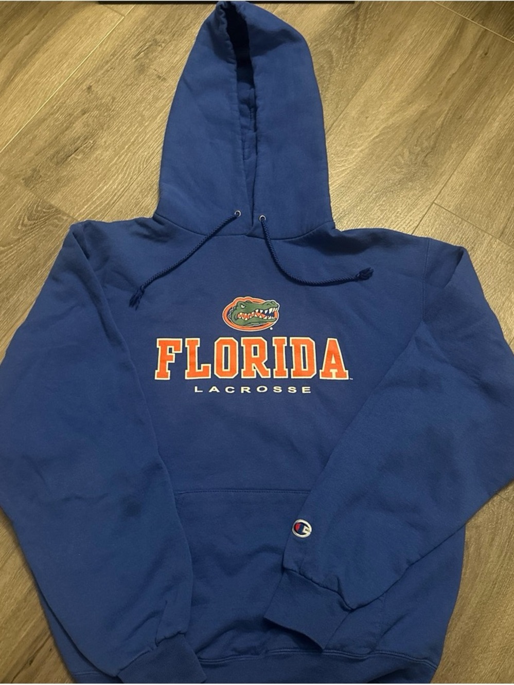 Champion Florida Lacrosse Blue Graphic Hoodie